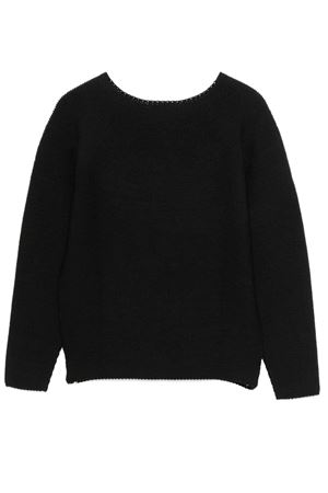 Black crew-neck sweater PHILOSOPHY DI LORENZO SERAFINI | A091471050555